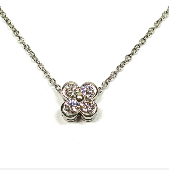 Tiffany & Co. Jewelry - Tiffany and Co. Necklace  Bezel set Diamond Platinum